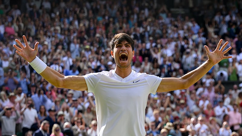 Carlos Alcaraz Wimbledon 2024 X